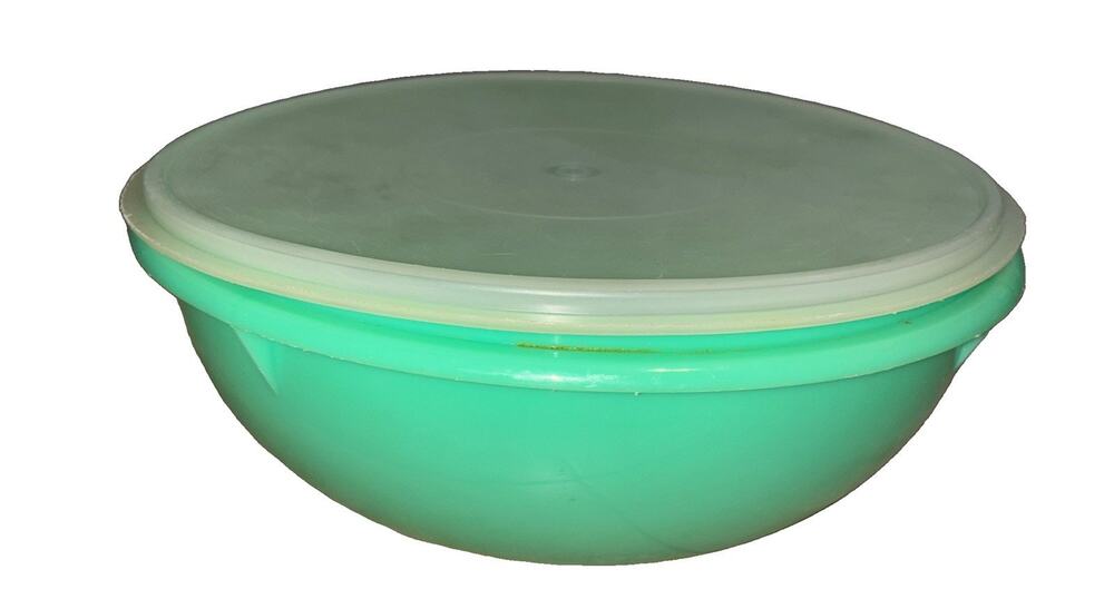 Tupperware Fix N Mix Jadeite Green Bowl With Lid 274-1 224-13 Vintage MCM